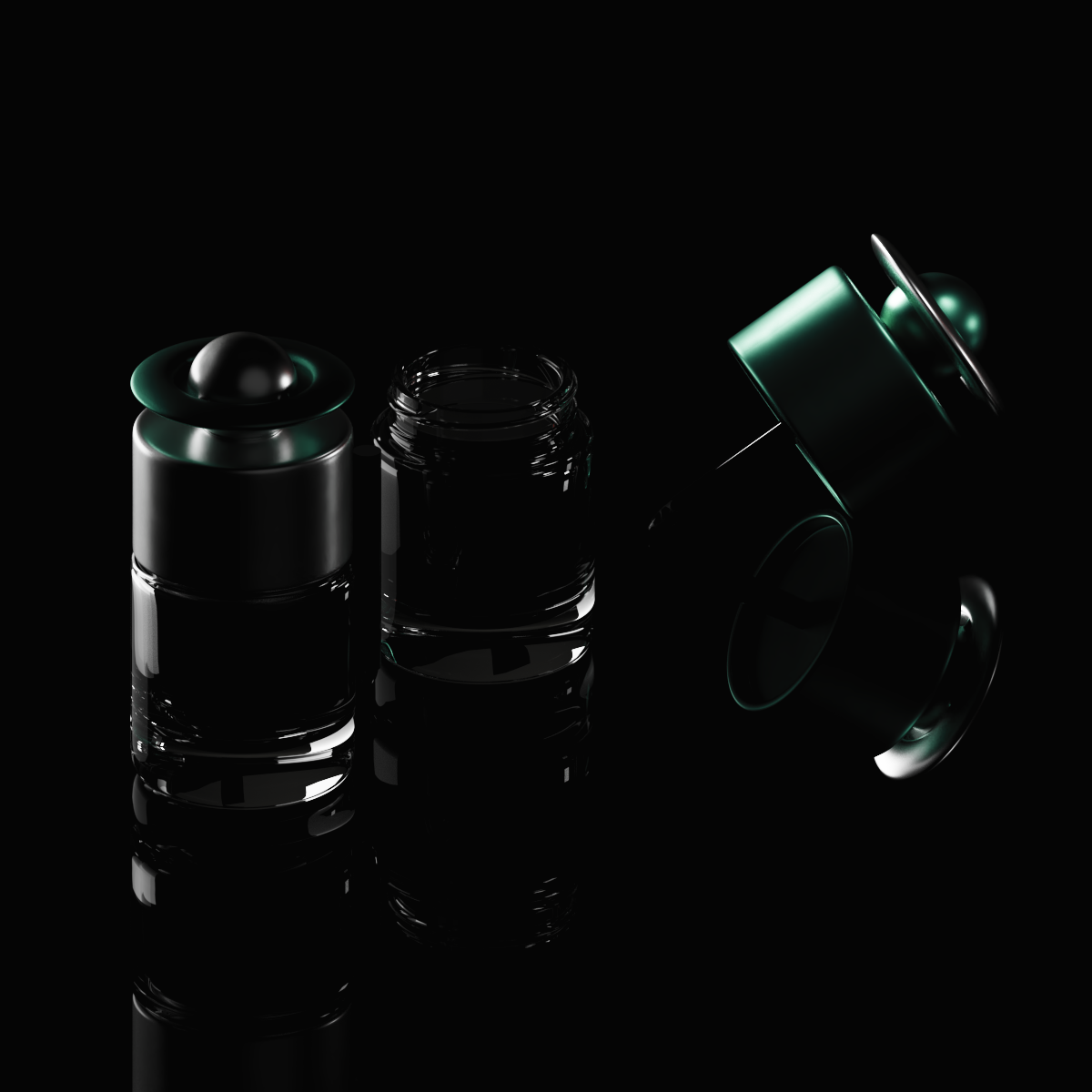 Rouge à lèvres — finition chrome et orbe coloré