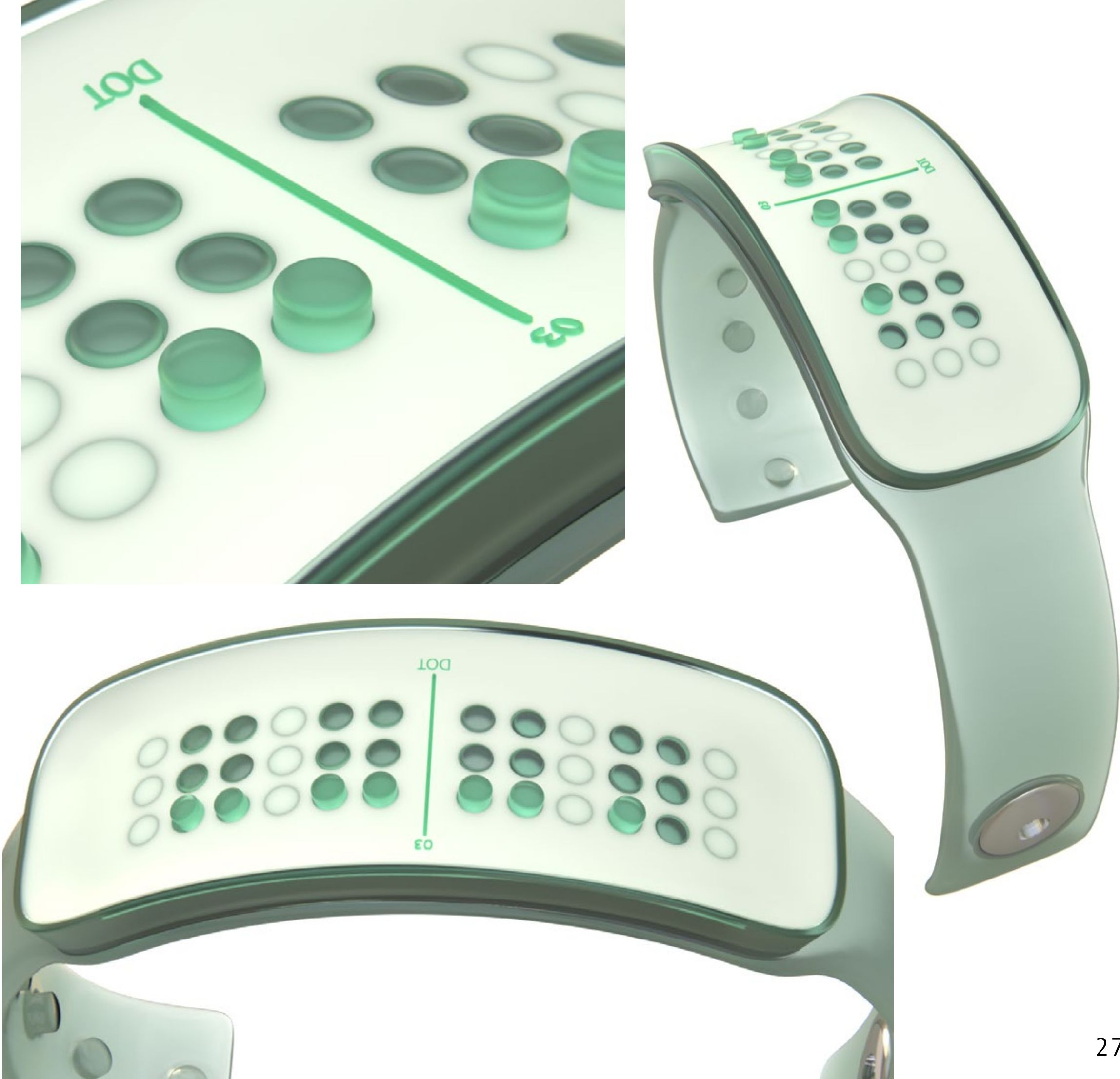 Dot — Montre pour aveugle — Braille